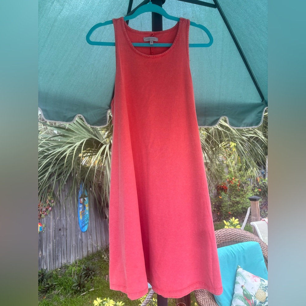 Sleeveless Coral Dress